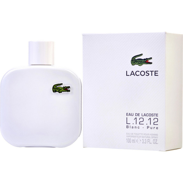 Eau De Toilette Spray Eau de Lacoste L.12.12 Blanc Pure de Lacoste en 100 ML pour Homme