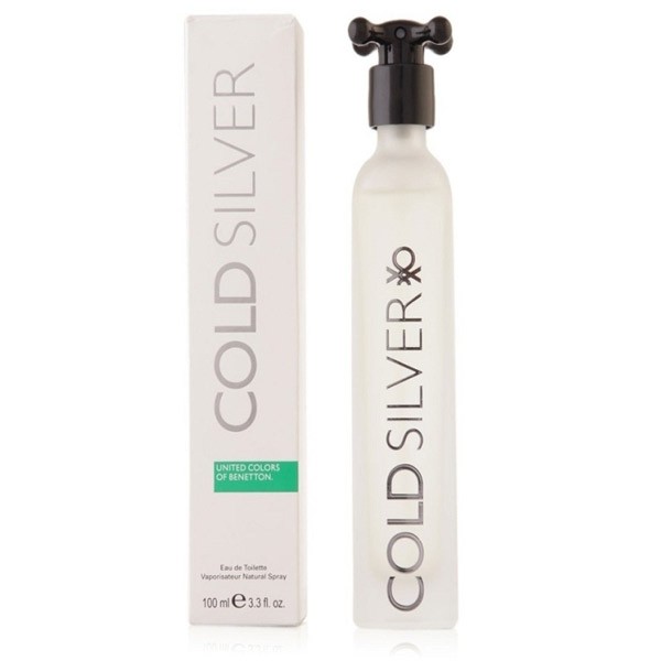 Cold silver - benetton eau de toilette spray 100 ml