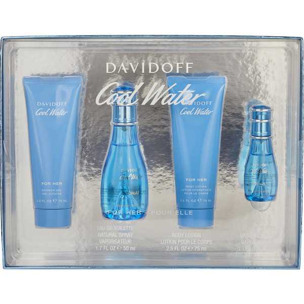 Cool water pour femme - davidoff coffret cadeau 50 ml