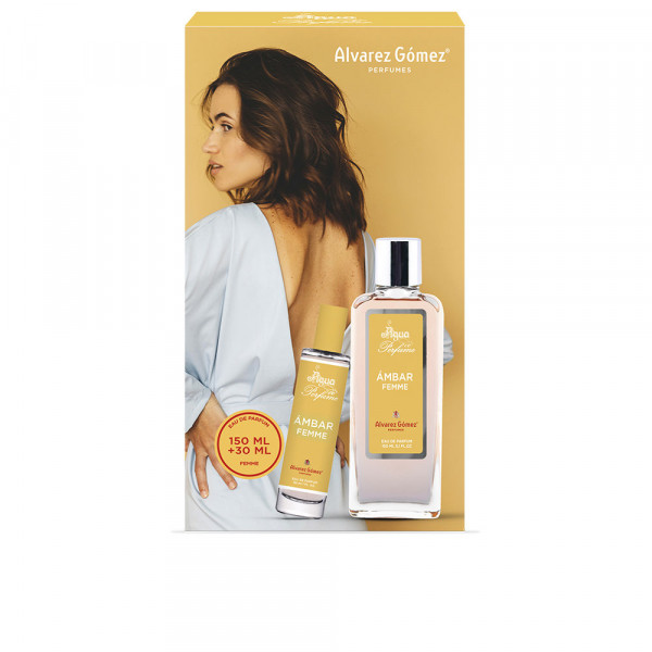 Agua de perfume Ámbar femme - alvarez gomez coffret cadeau 180 ml